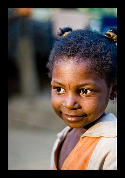 Siddi girl from Yellapur District, Karnataka, India